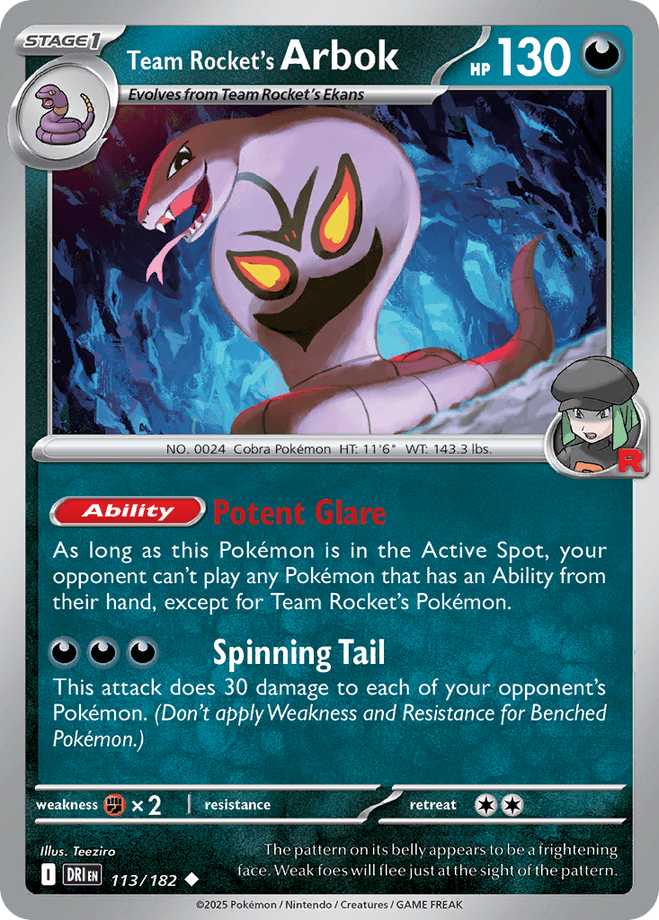 Team Rocket's Arbok 113 — Destined Rivals