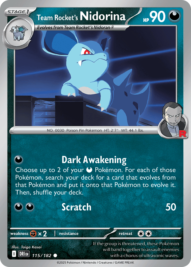 Team Rocket's Nidorina 115