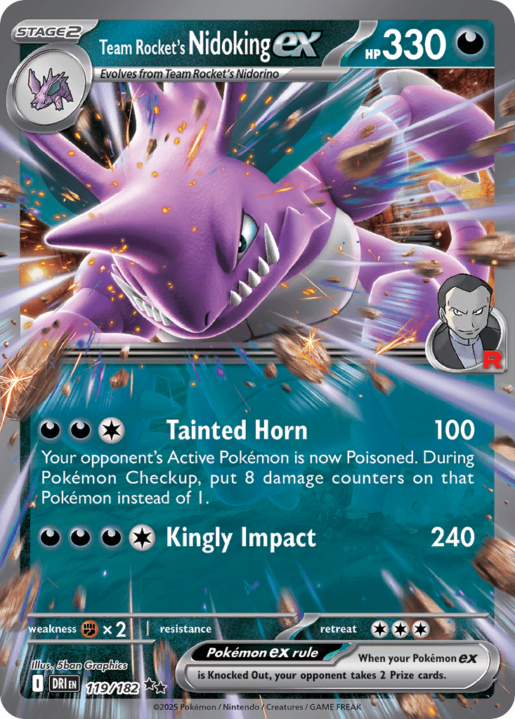Team Rocket's Nidoking ex 119