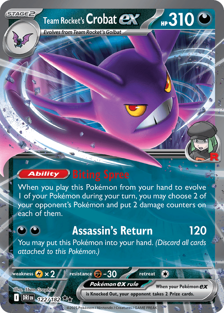 Team Rocket's Crobat ex 122