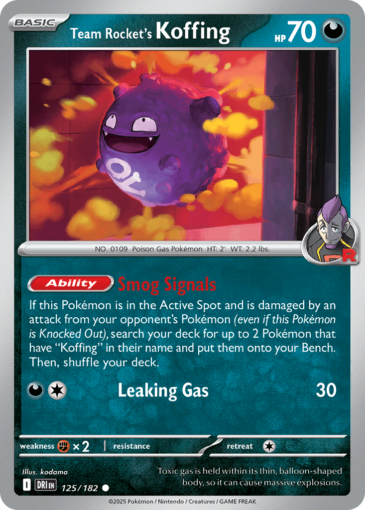 Team Rocket's Koffing 125 — Destined Rivals