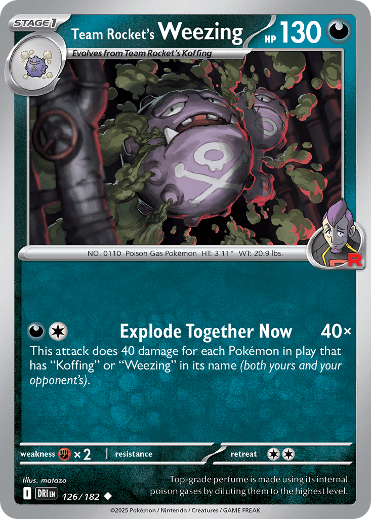 Team Rocket's Weezing 126