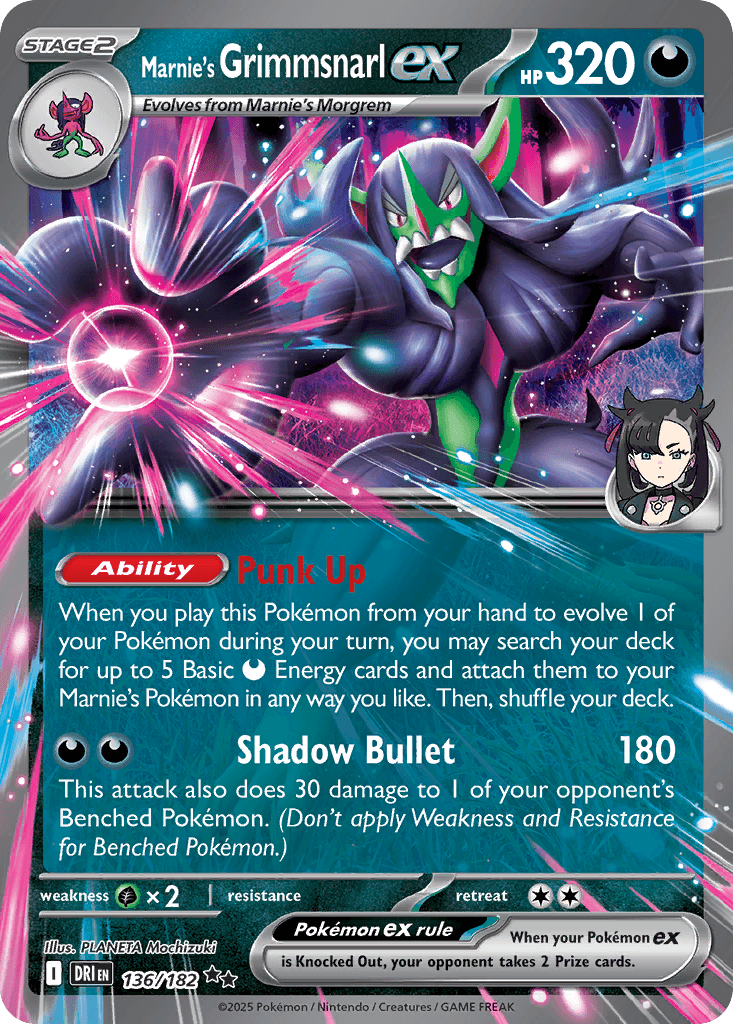 Marnie's Grimmsnarl ex 136