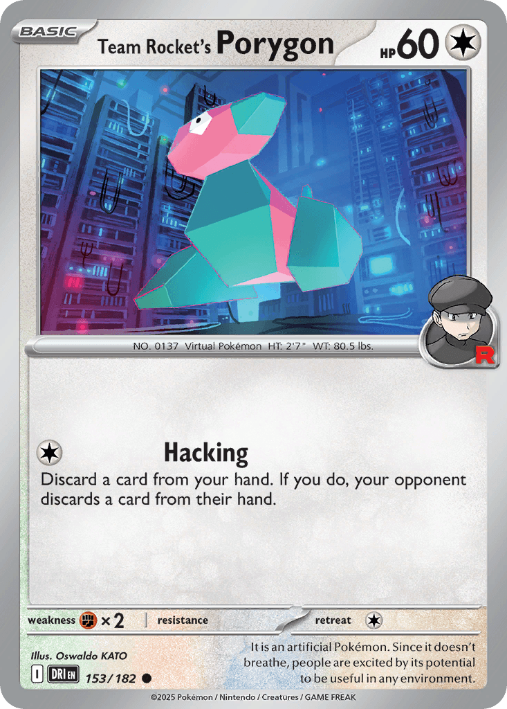 Team Rocket's Porygon 153 — Destined Rivals