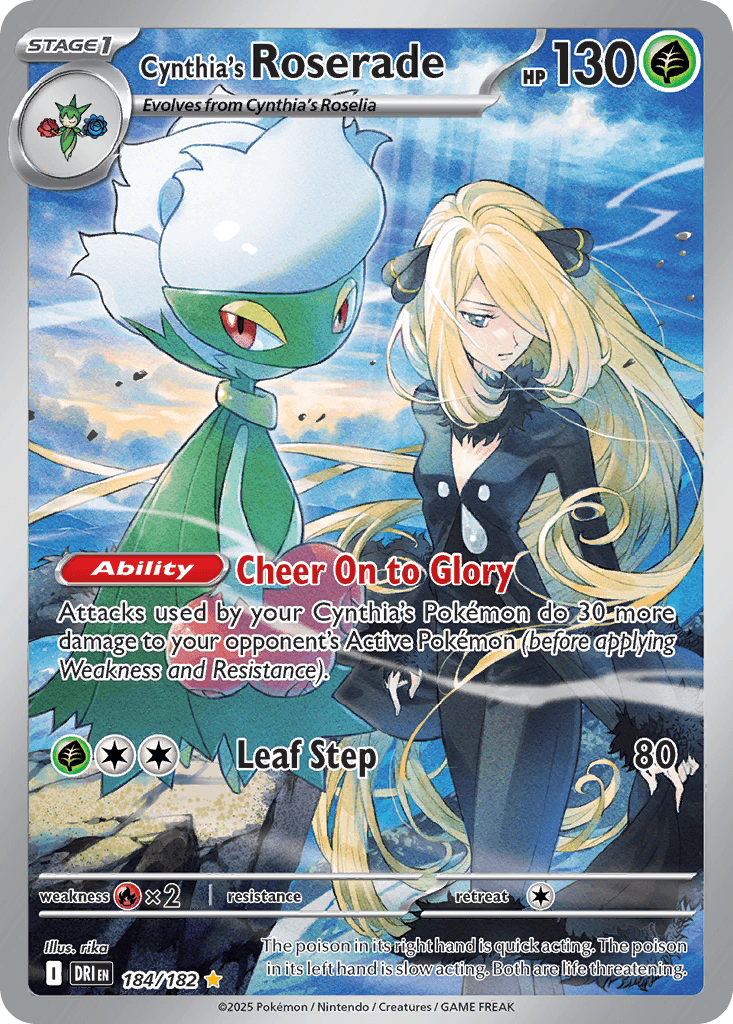 Cynthia's Roserade 184 — Destined Rivals