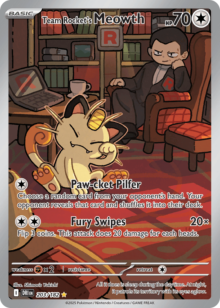 Team Rocket's Meowth 203 — Destined Rivals