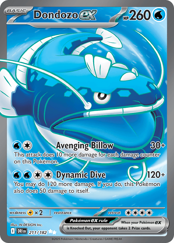 Dondozo ex 211 — Destined Rivals