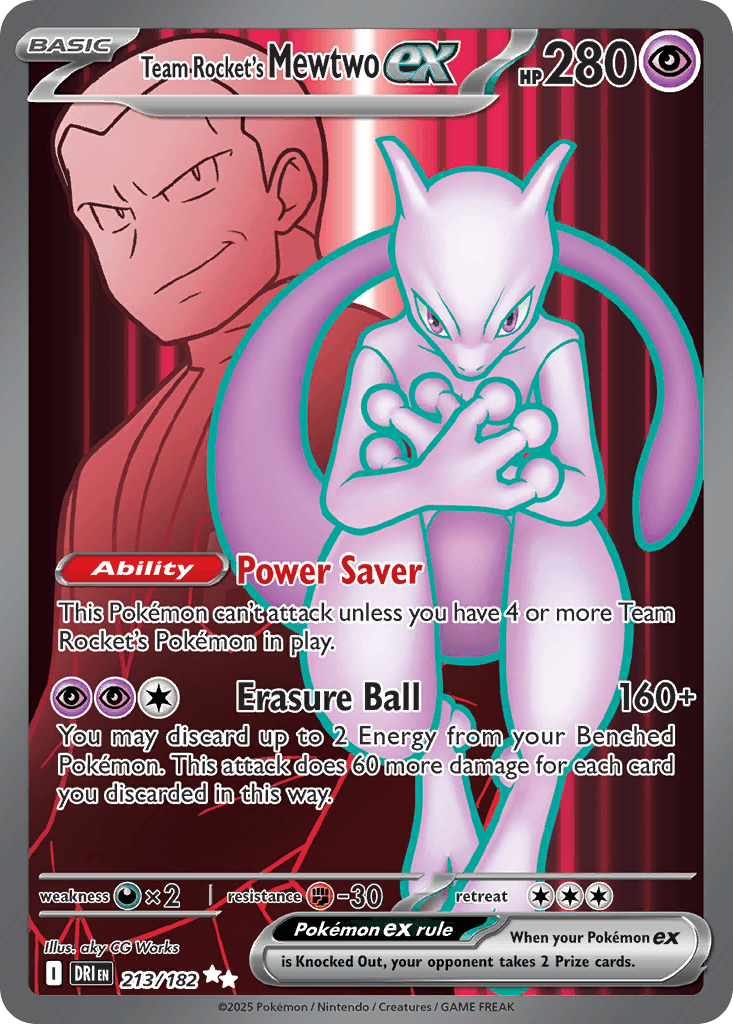 Team Rocket's Mewtwo ex 213