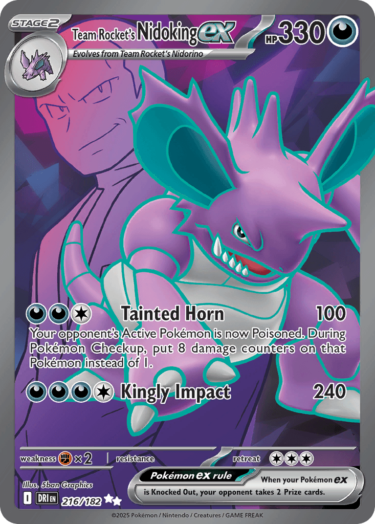 Team Rocket's Nidoking ex 216 — Destined Rivals