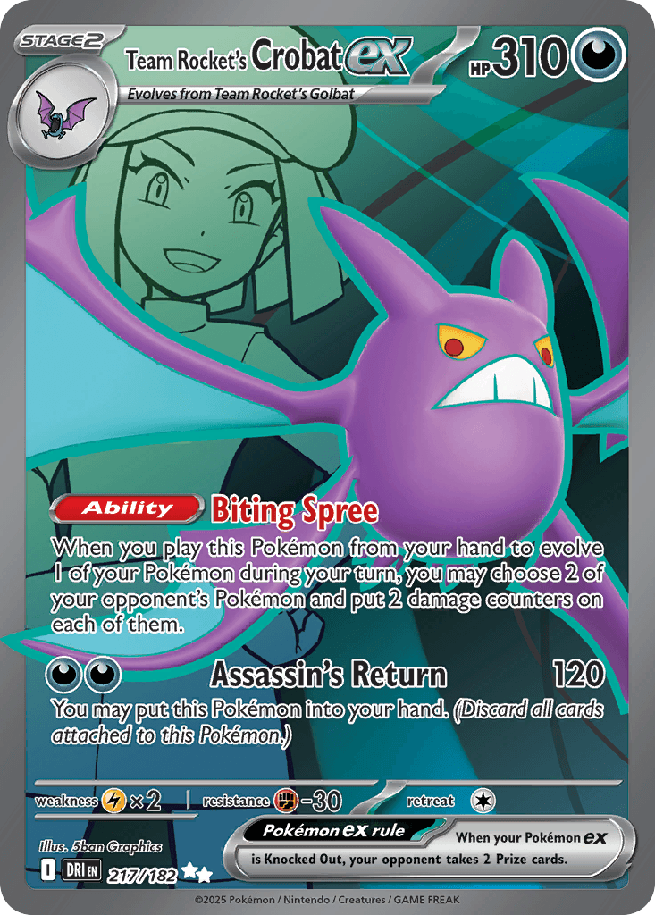 Team Rocket's Crobat ex 217