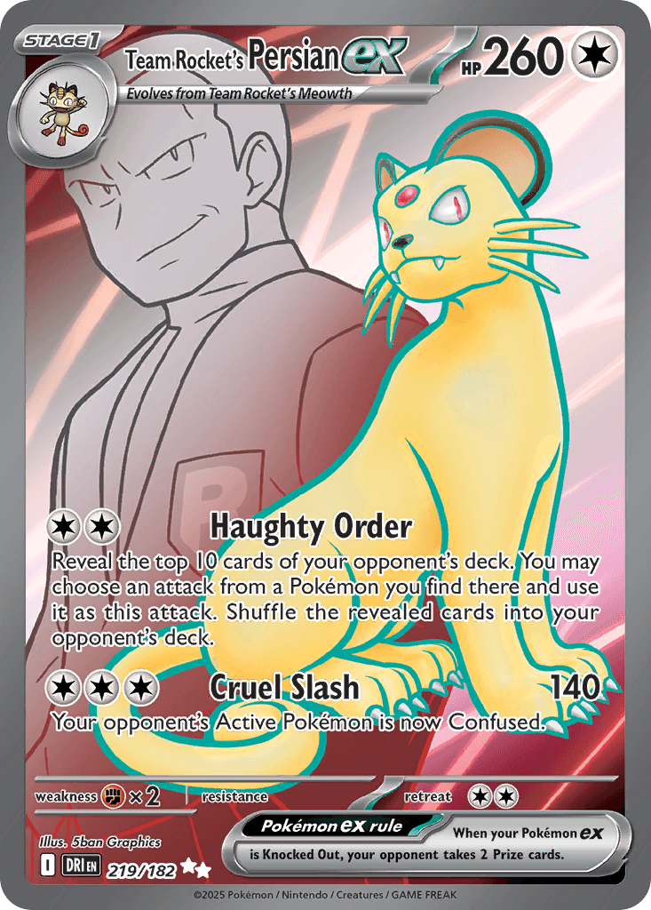 Team Rocket's Persian ex 219
