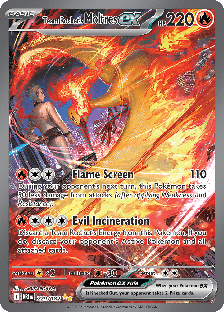 Team Rocket's Moltres ex 229 — Destined Rivals