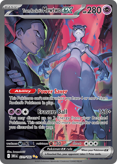 Team Rocket's Mewtwo ex 231
