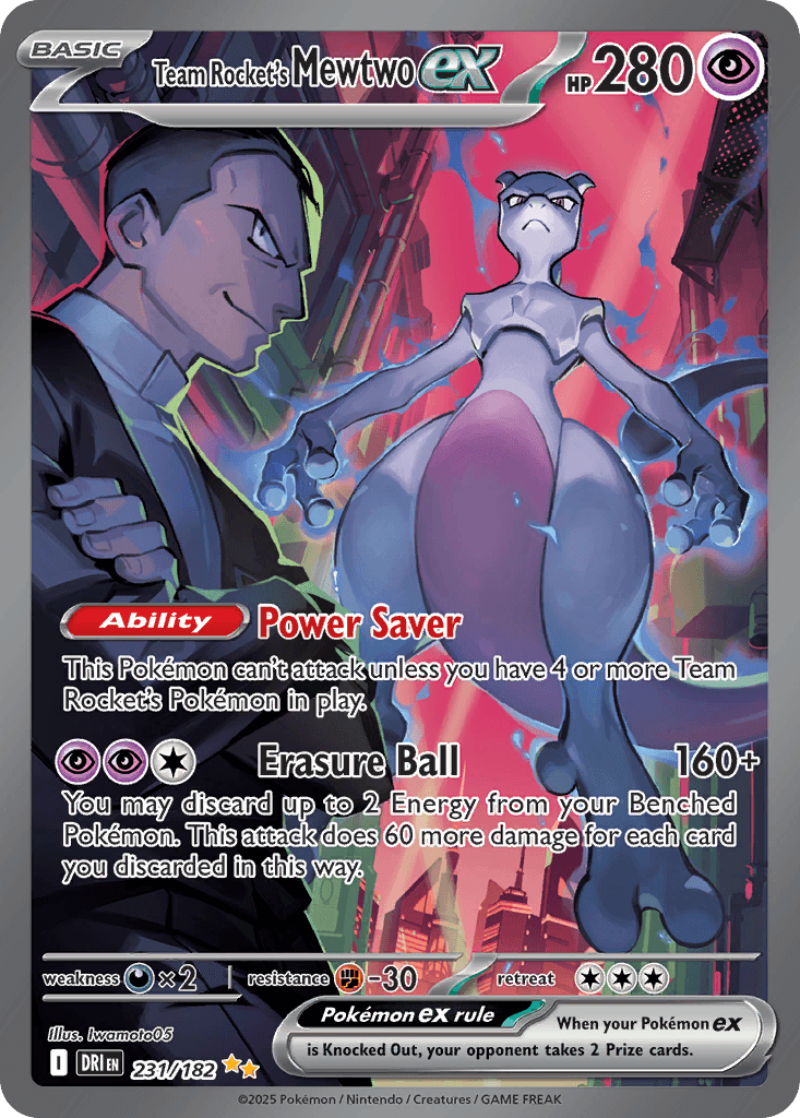 Team Rocket's Mewtwo ex 231 — Destined Rivals