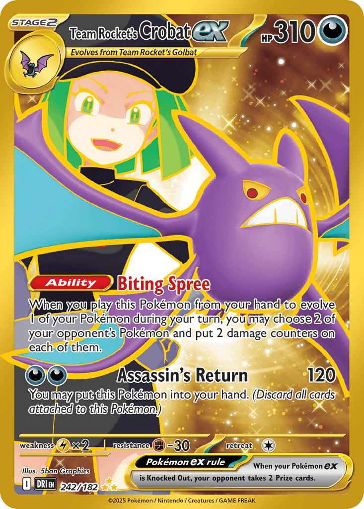 Team Rocket's Crobat ex 242