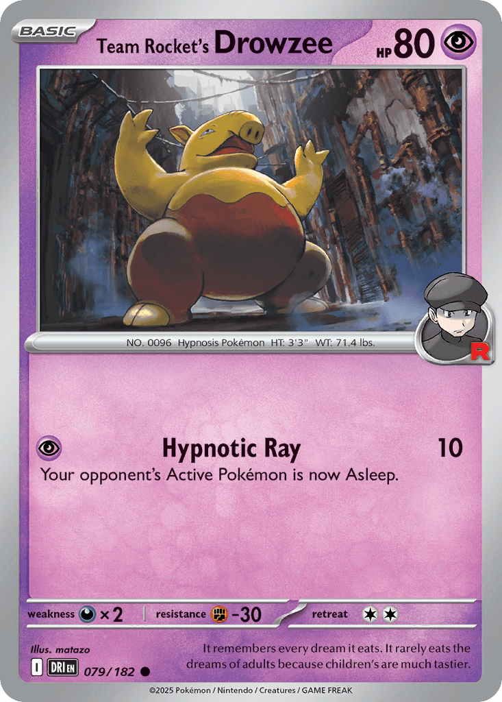Team Rocket's Drowzee 79 — Destined Rivals