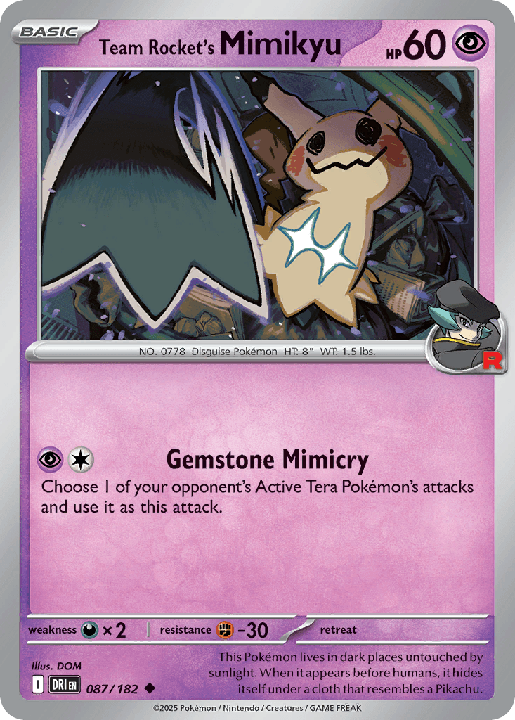 Team Rocket's Mimikyu 87 — Destined Rivals
