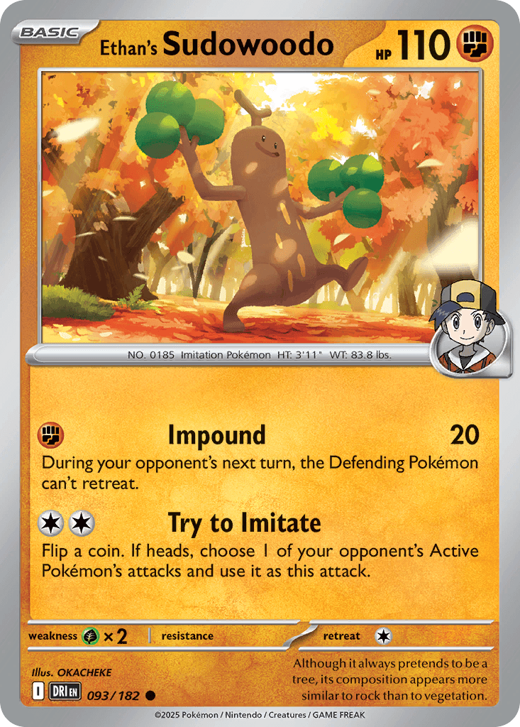 Ethan's Sudowoodo 93 — Destined Rivals