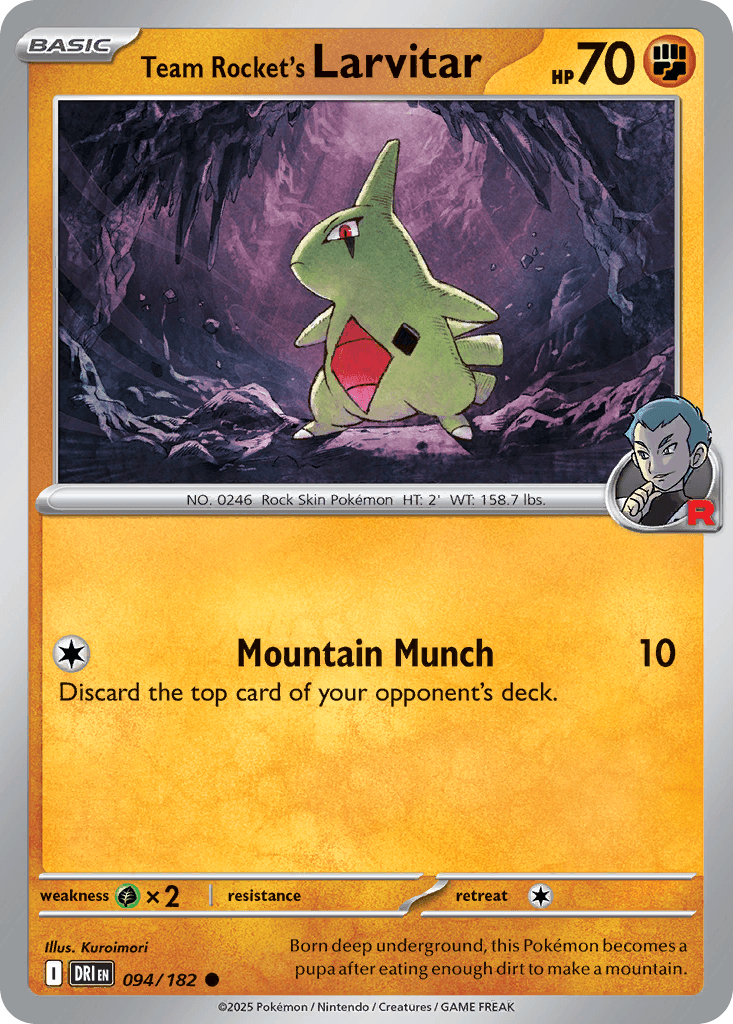 Team Rocket's Larvitar 94 — Destined Rivals