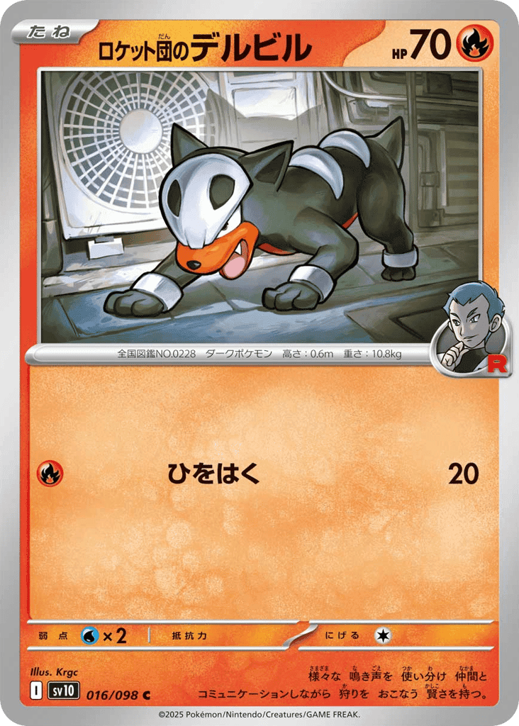 Team Rocket's Houndour 16 — Glory of Team Rocket