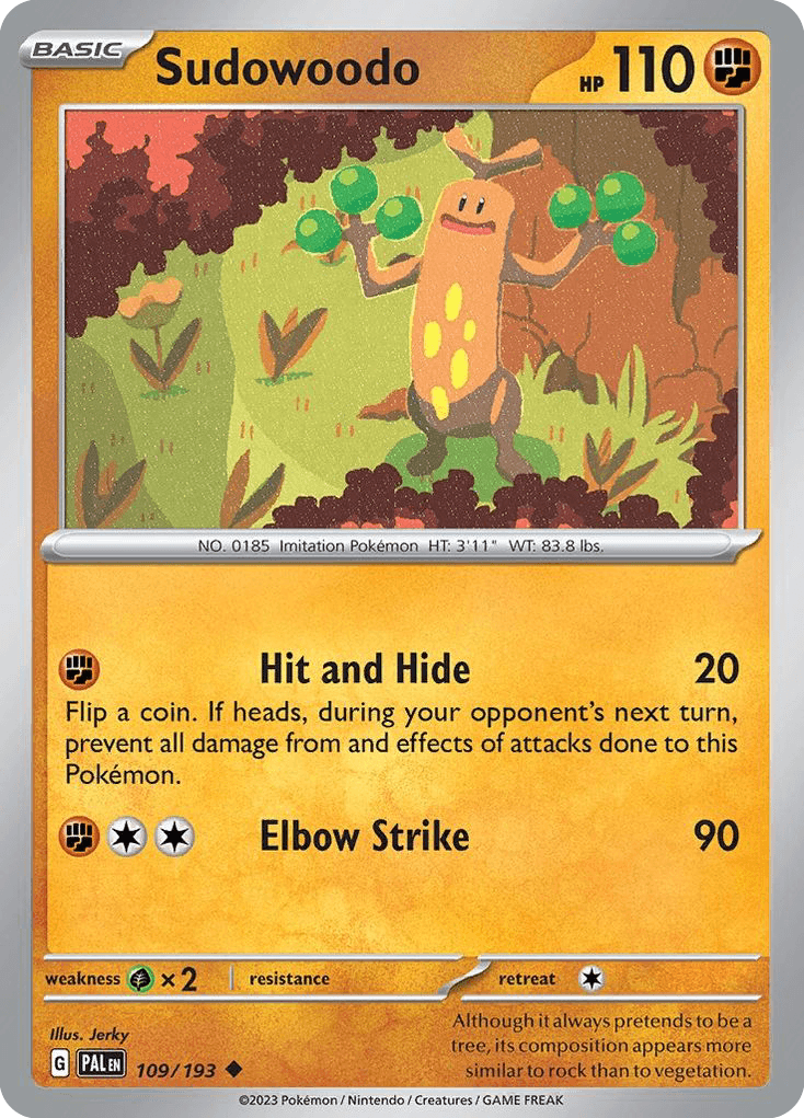 Sudowoodo 109 — Scarlet & Violet: Paldea Evolved