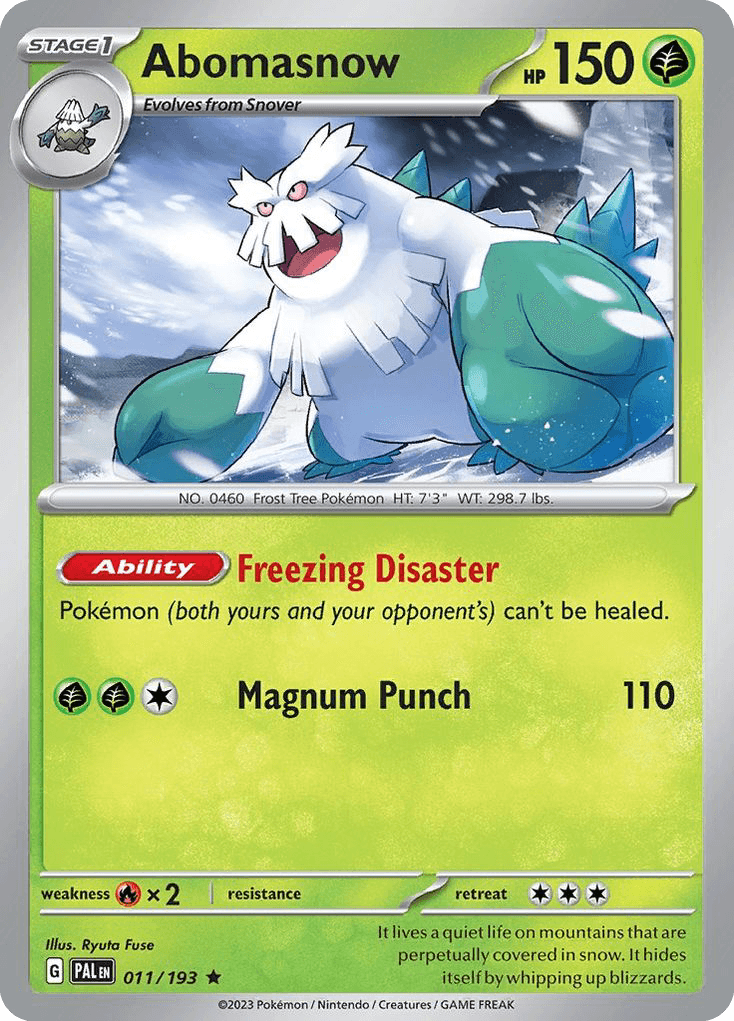 Abomasnow 11 — Scarlet & Violet: Paldea Evolved
