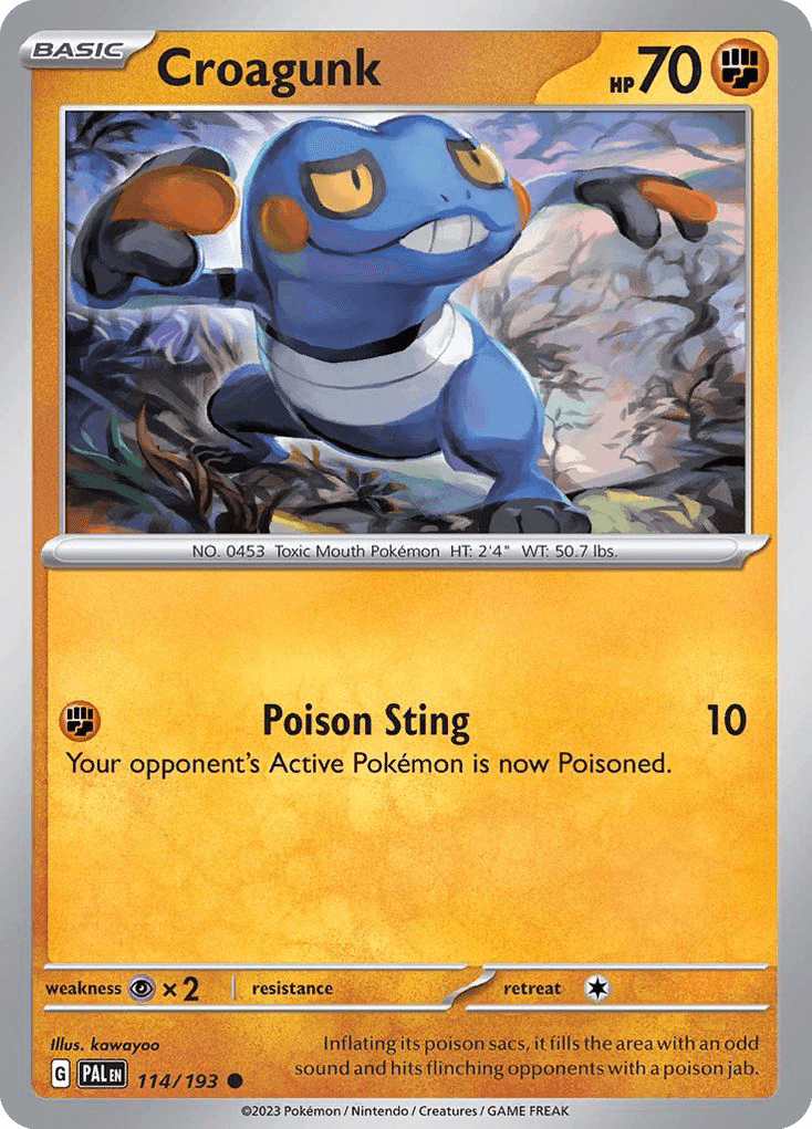 Croagunk 114 — Scarlet & Violet: Paldea Evolved