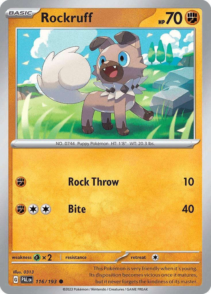 Rockruff 116 — Scarlet & Violet: Paldea Evolved