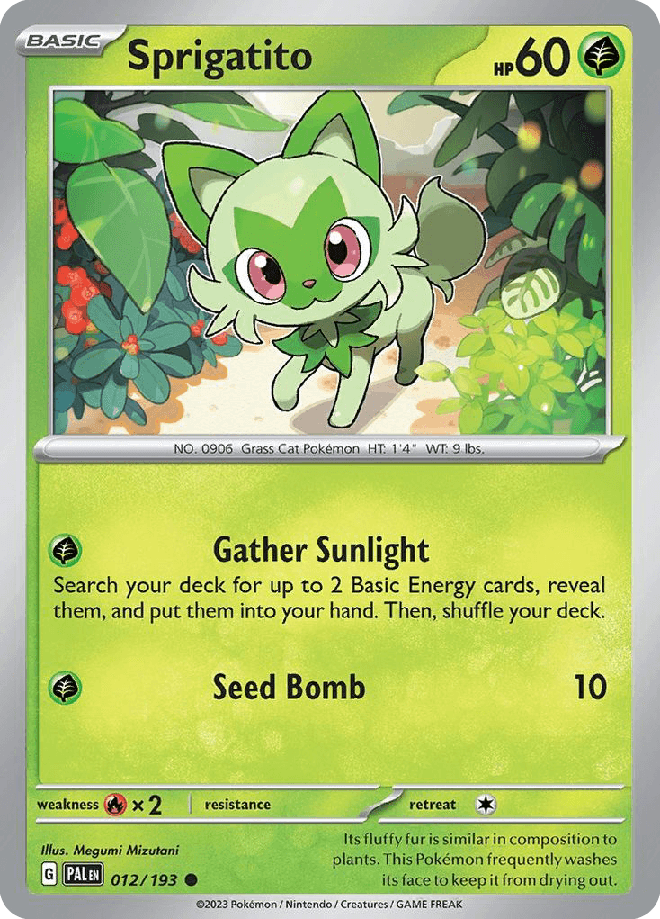 Sprigatito 12 — Scarlet & Violet: Paldea Evolved