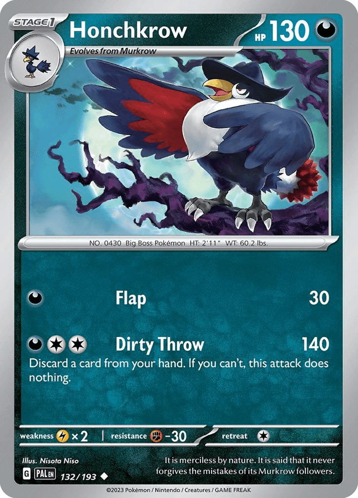 Honchkrow 132 — Scarlet & Violet: Paldea Evolved