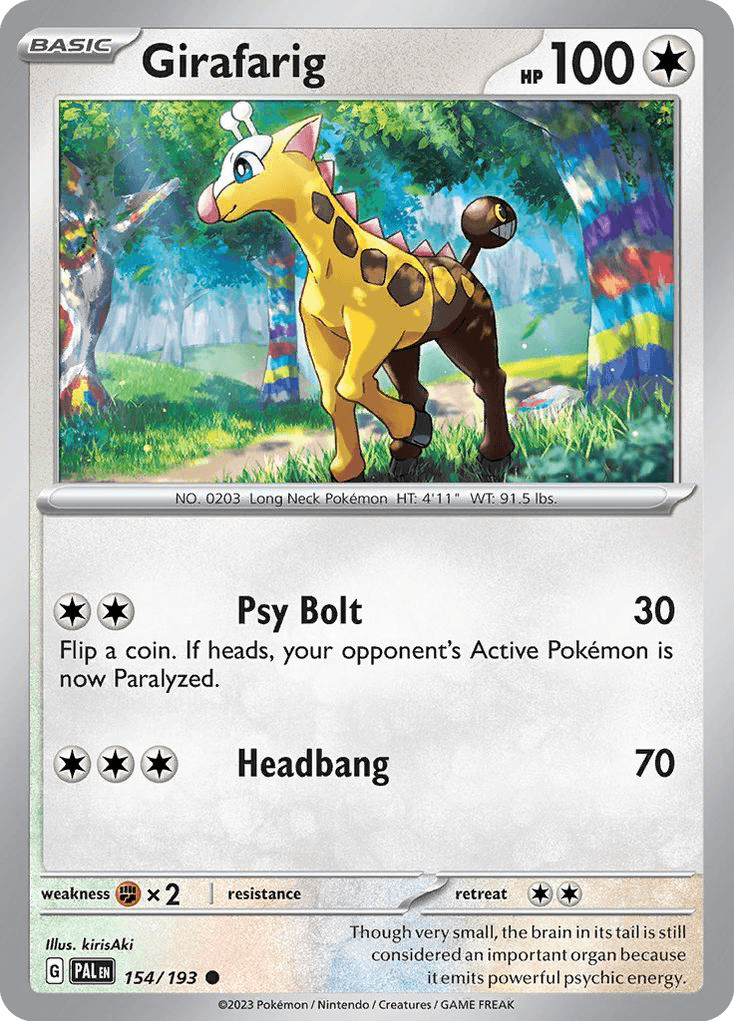 Girafarig 154 — Scarlet & Violet: Paldea Evolved