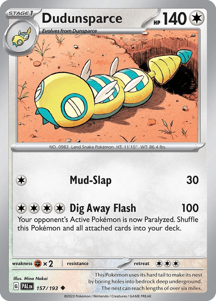 Dudunsparce 157 — Scarlet & Violet: Paldea Evolved