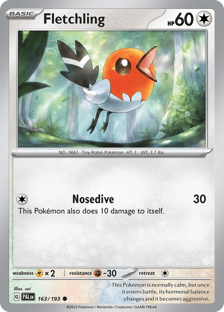Fletchling 163 — Scarlet & Violet: Paldea Evolved