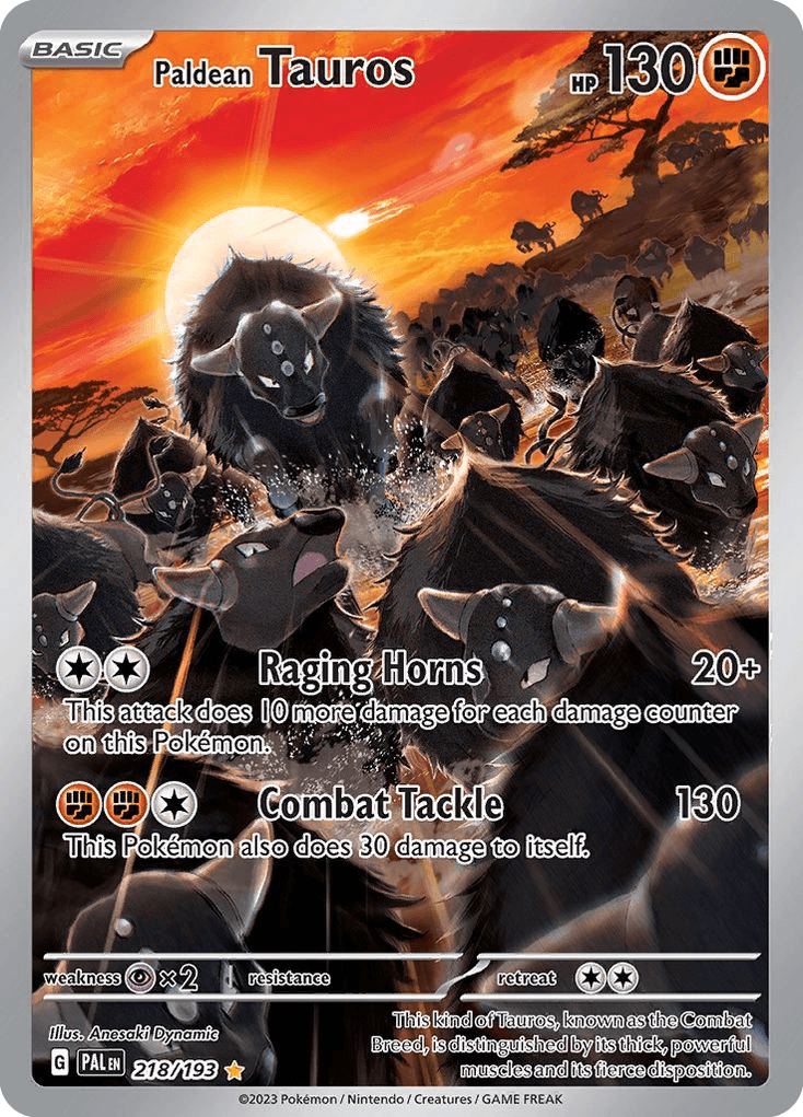 Paldean Tauros 218 — Scarlet & Violet: Paldea Evolved