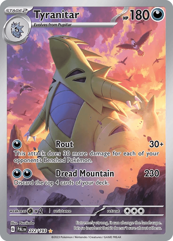 Tyranitar 222 — Scarlet & Violet: Paldea Evolved