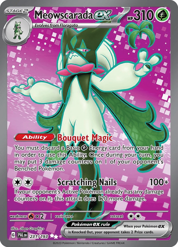 Meowscarada ex 231 — Scarlet & Violet: Paldea Evolved