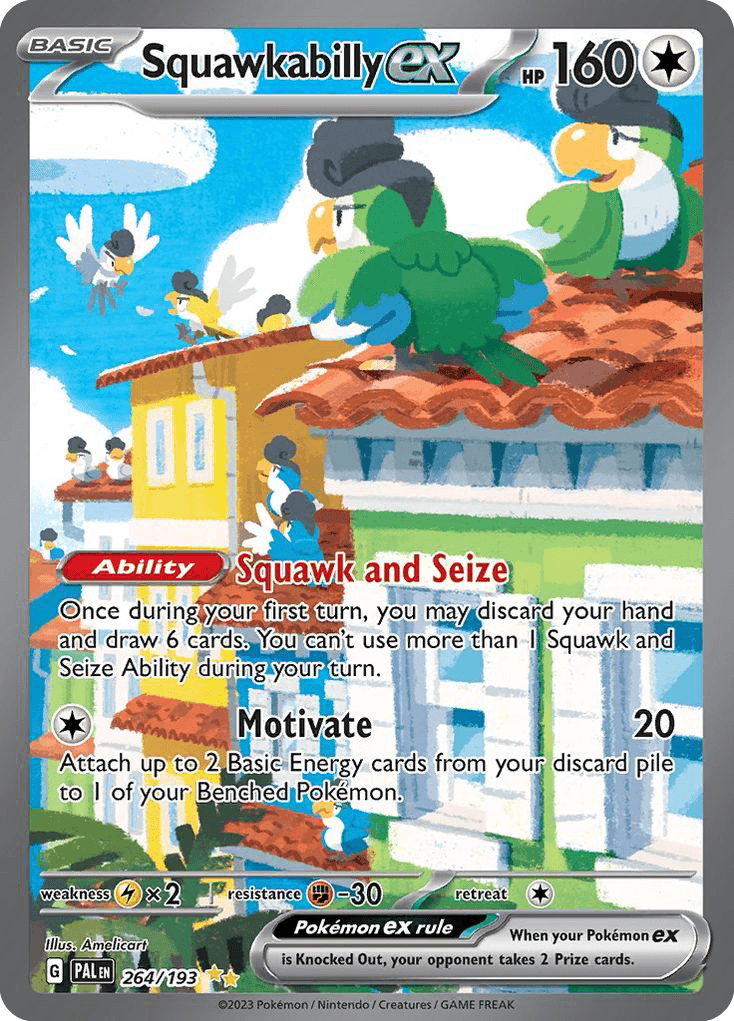 Squawkabilly ex 264 — Scarlet & Violet: Paldea Evolved