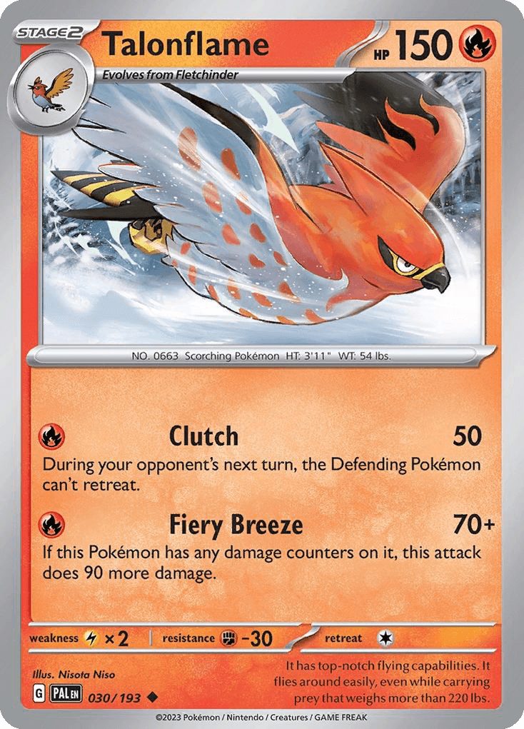 Talonflame 30 — Scarlet & Violet: Paldea Evolved
