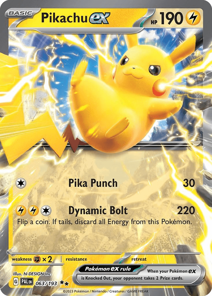 Pikachu ex 63 — Scarlet & Violet: Paldea Evolved