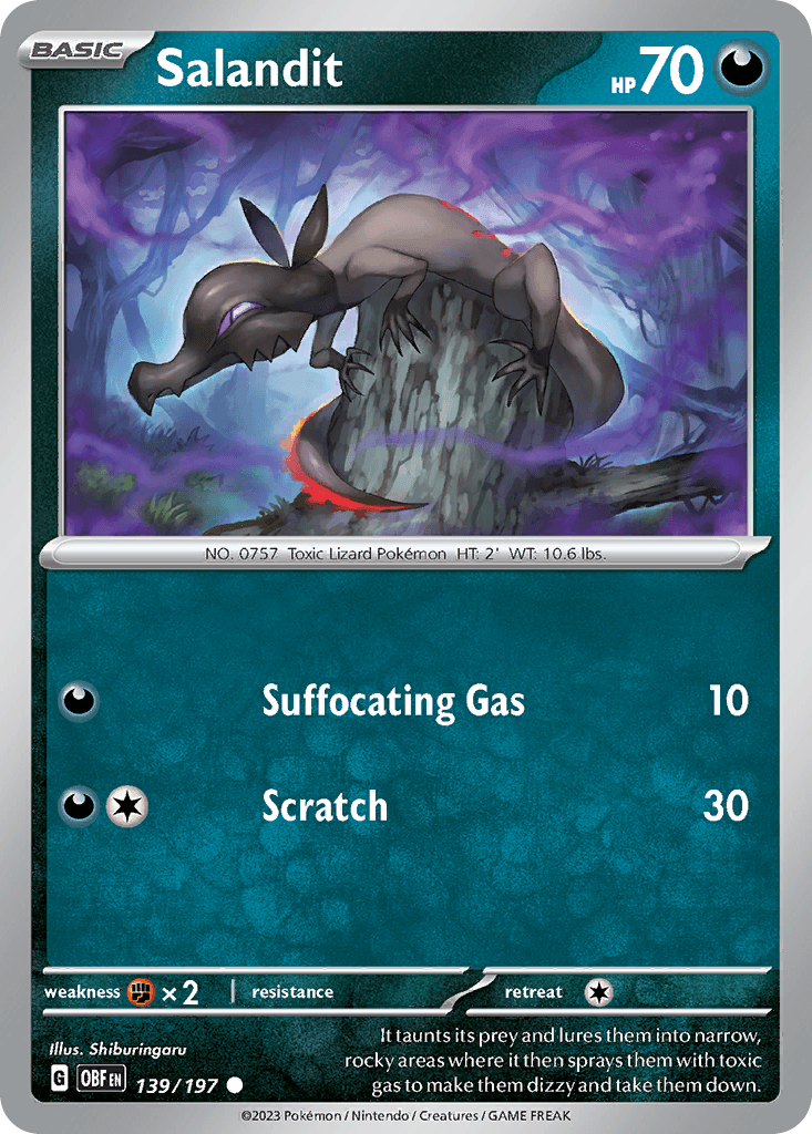 Salandit 139 — Scarlet & Violet: Obsidian Flames