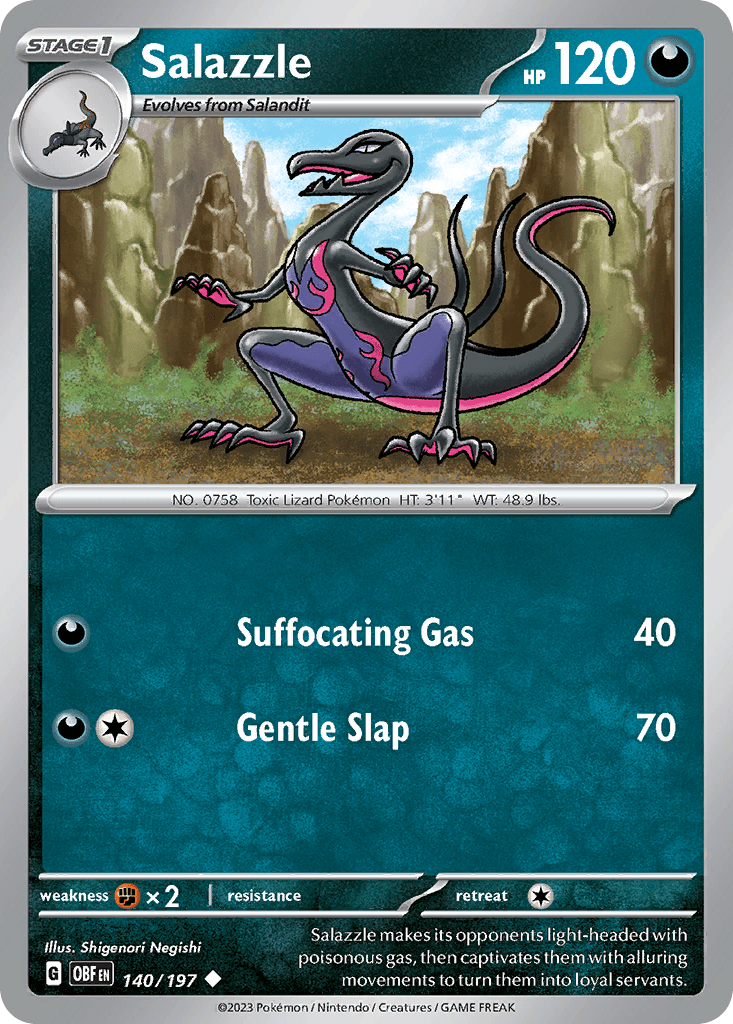 Salazzle 140 — Scarlet & Violet: Obsidian Flames