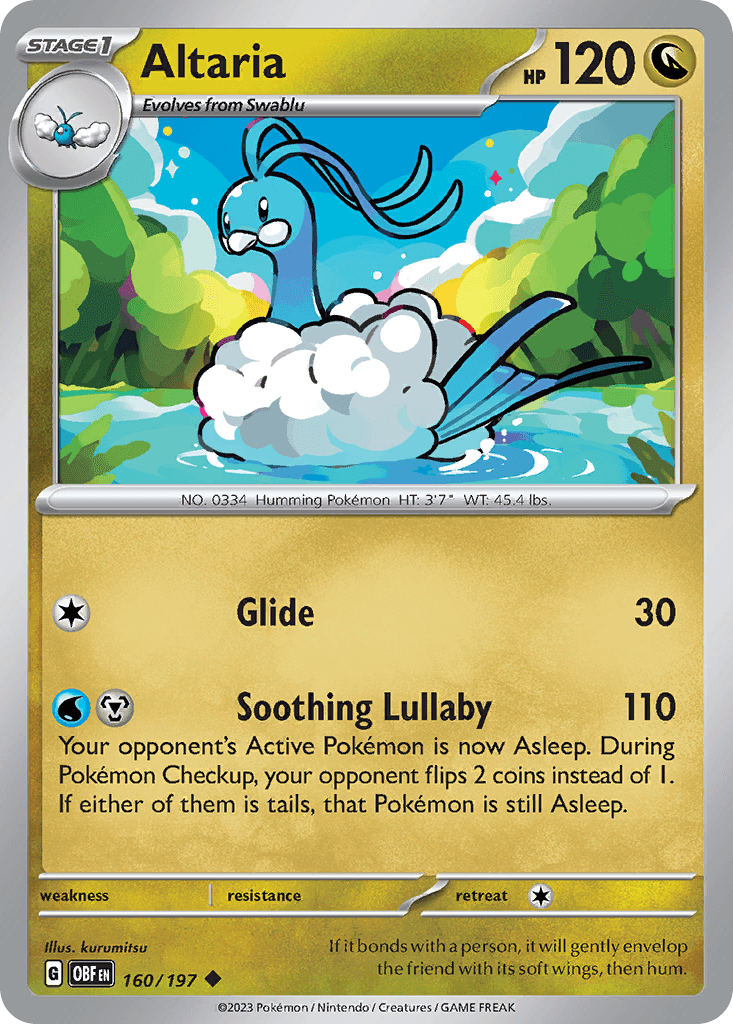Altaria 160 — Scarlet & Violet: Obsidian Flames