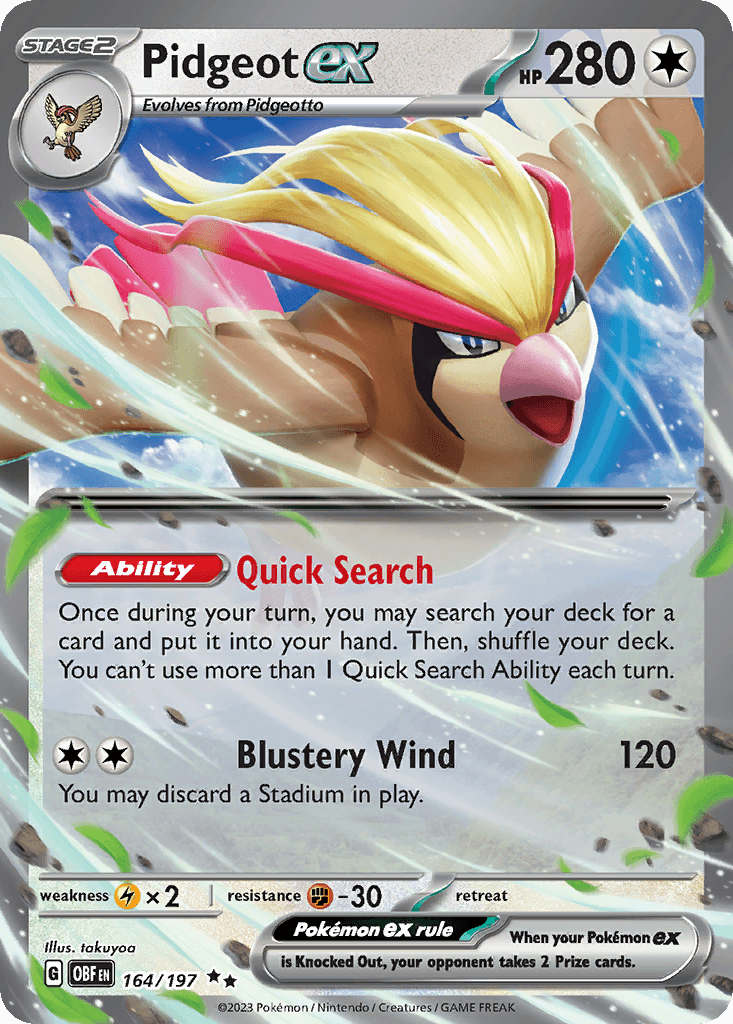 Pidgeot ex 164