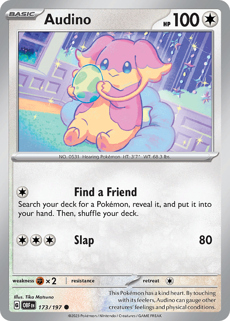 Audino 173 — Scarlet & Violet: Obsidian Flames