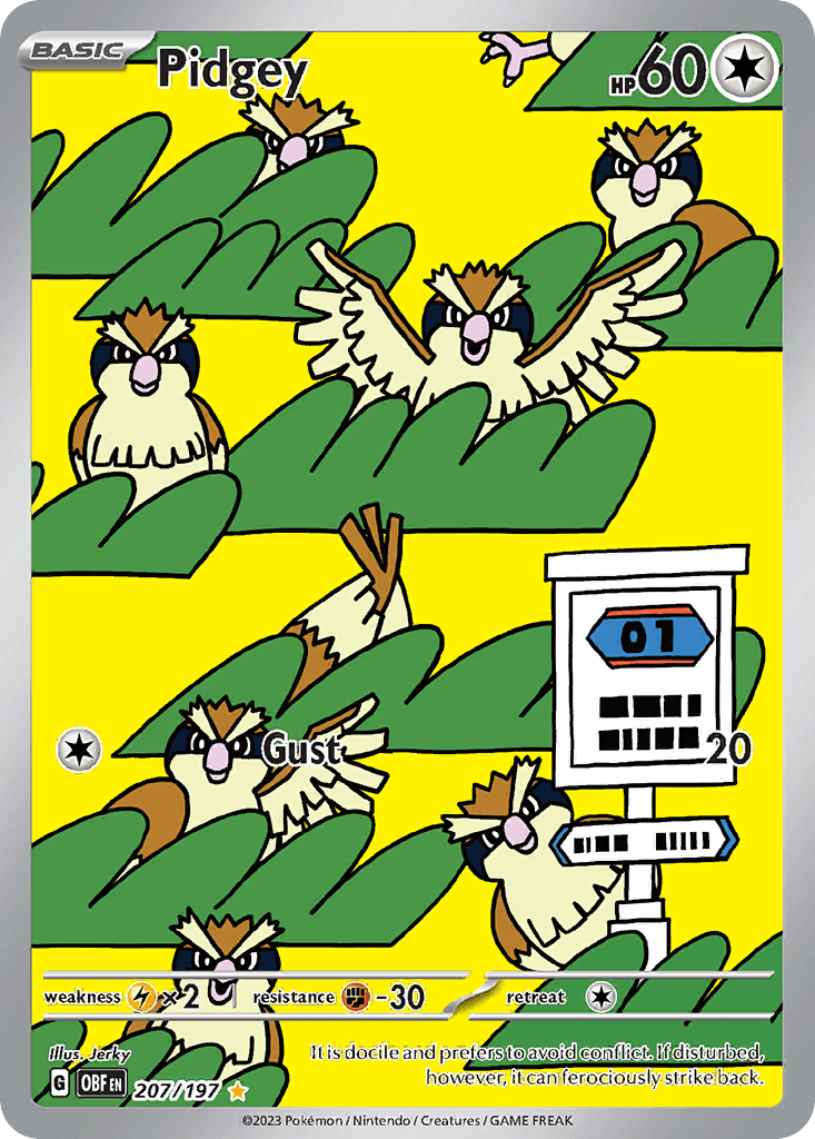 Pidgey 207 — Scarlet & Violet: Obsidian Flames