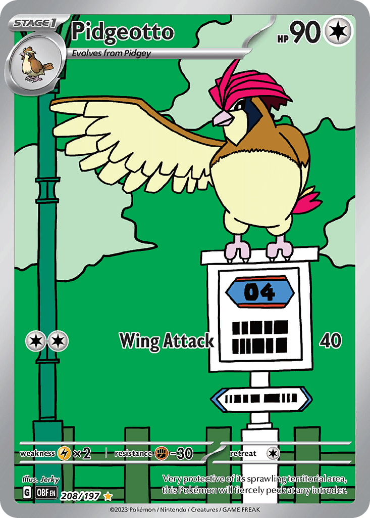 Pidgeotto 208 — Scarlet & Violet: Obsidian Flames