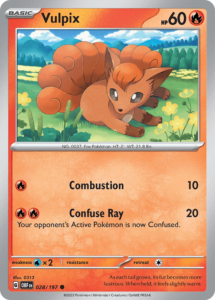 Vulpix 28 — Scarlet & Violet: Obsidian Flames