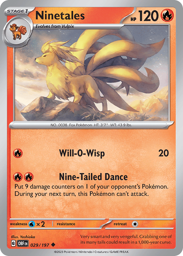 Ninetales 29 — Scarlet & Violet: Obsidian Flames
