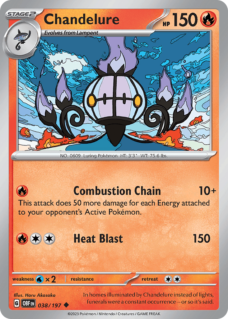 Chandelure 38 — Scarlet & Violet: Obsidian Flames