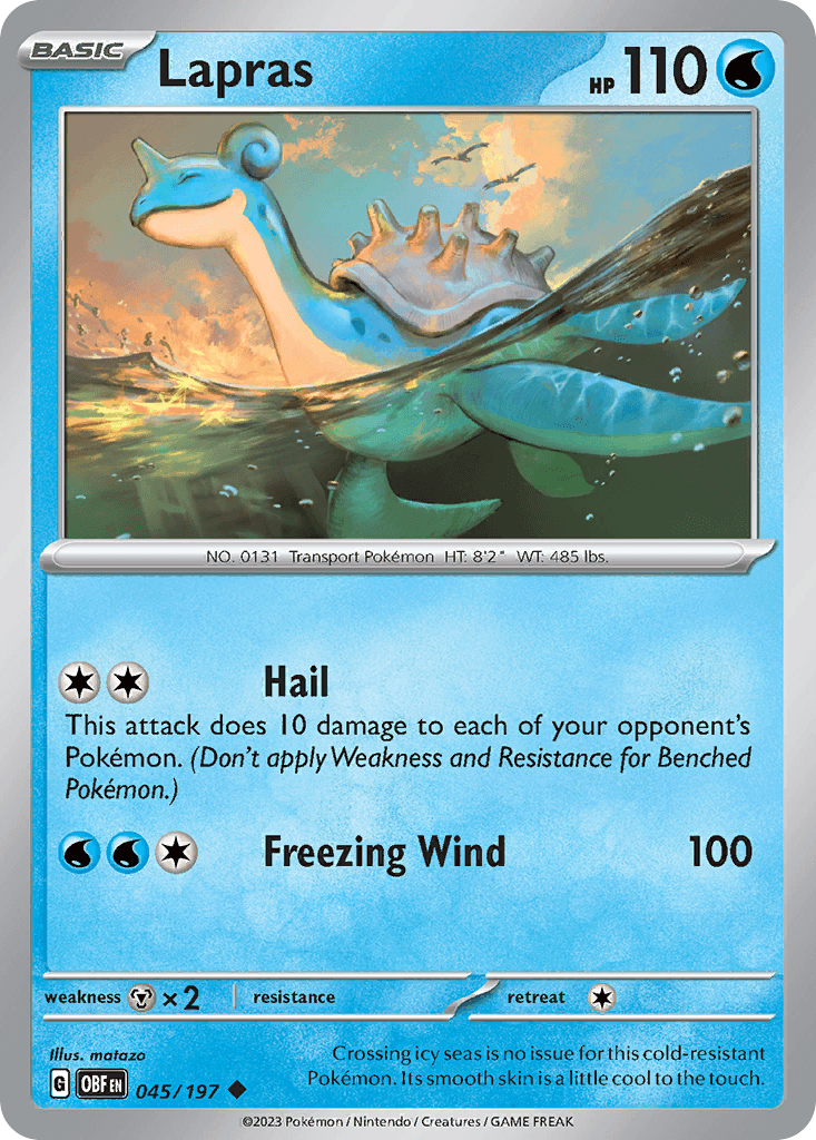 Lapras 45 — Scarlet & Violet: Obsidian Flames